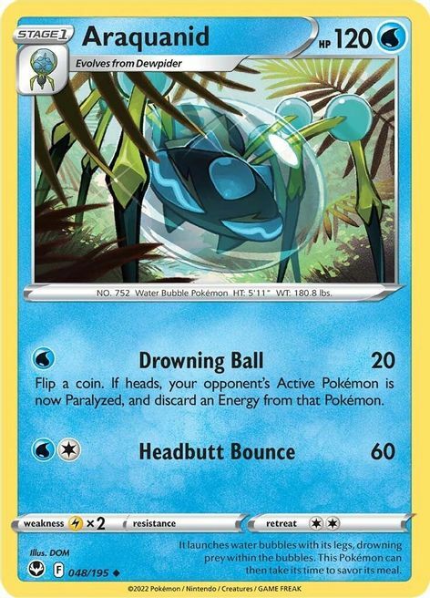 Araquanid [Drowning Ball | Headbutt Bounce] Card Front