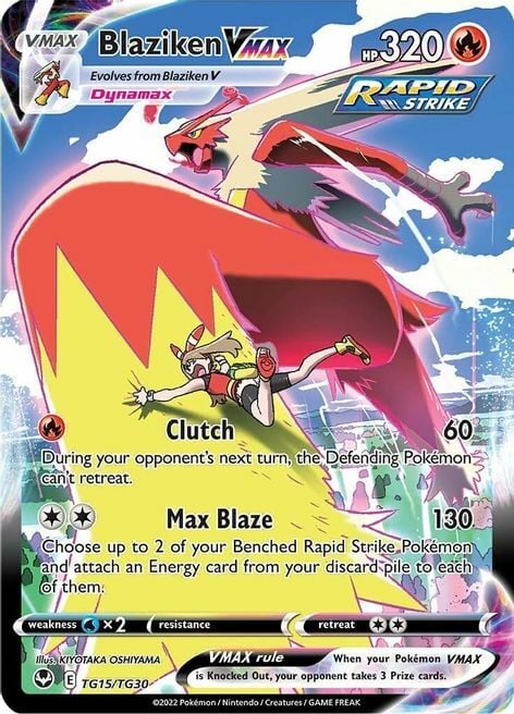 Blaziken VMAX Card Front