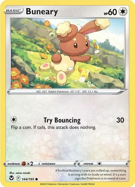 Buneary [Try Bouncing] Card Front