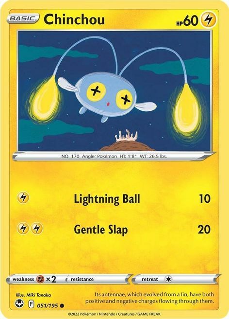 Chinchou [Lightning Ball | Gentle Slap] Card Front