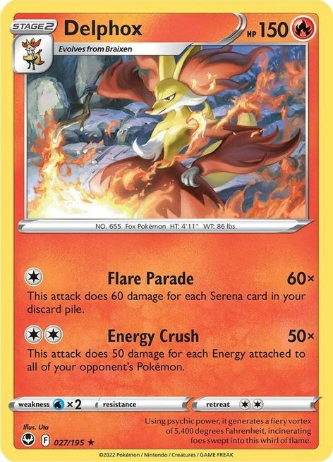 Delphox [Flare Parade | Energy Crush] Card Front