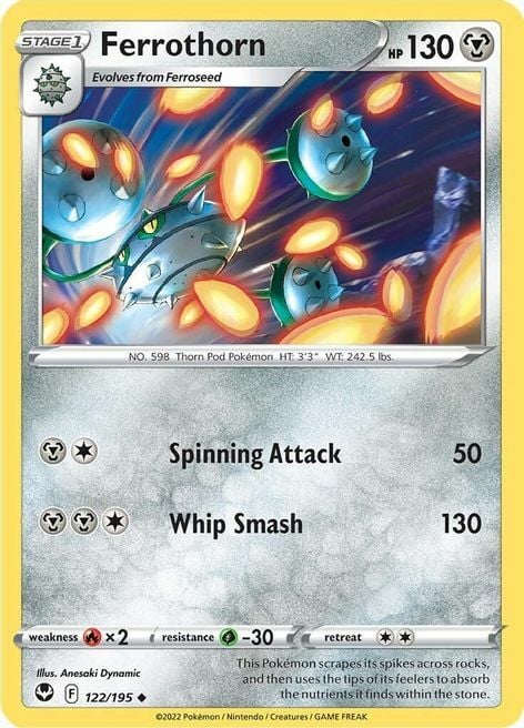 Ferrothorn [Spinning Attack | Whip Smash] Card Front