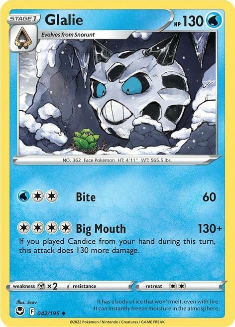 Glalie [Bite | Big Mouth] Card Front