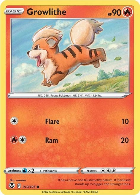 Growlithe [Flare | Ram] Card Front