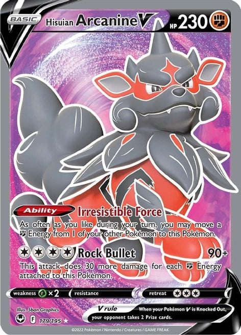 Hisuian Arcanine V Silver Tempest | Pokmon | CardTrader