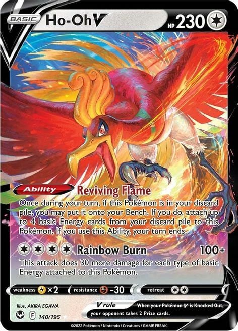 Ho-Oh V [Reviving Flame | Rainbow Burn] Card Front