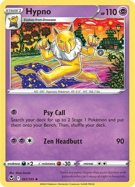 Hypno [Psy Call | Zen Headbutt] Card Front