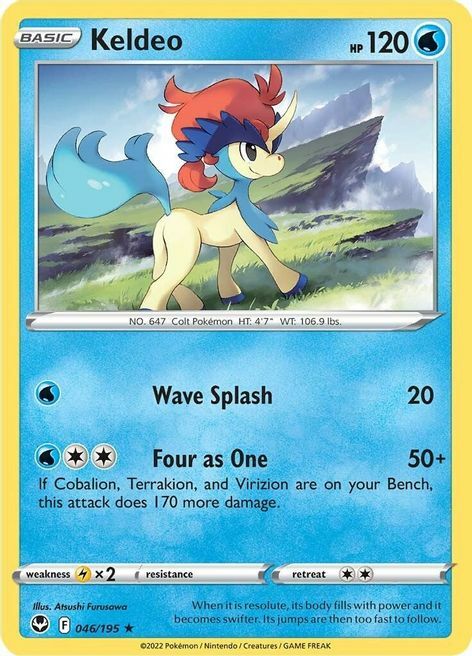 Keldeo [Wave Splash | Four as One] Card Front