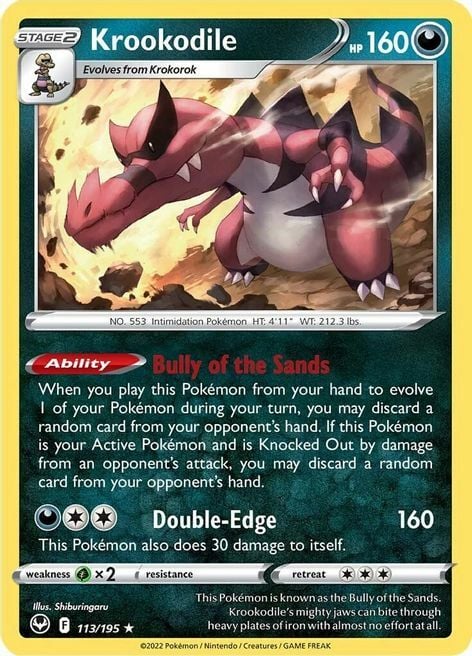 Krookodile [Bully of the Sands | Double-Edge] Card Front