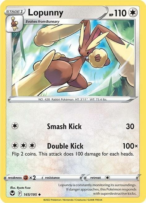 Lopunny [Smash Kick | Double Kick] Card Front