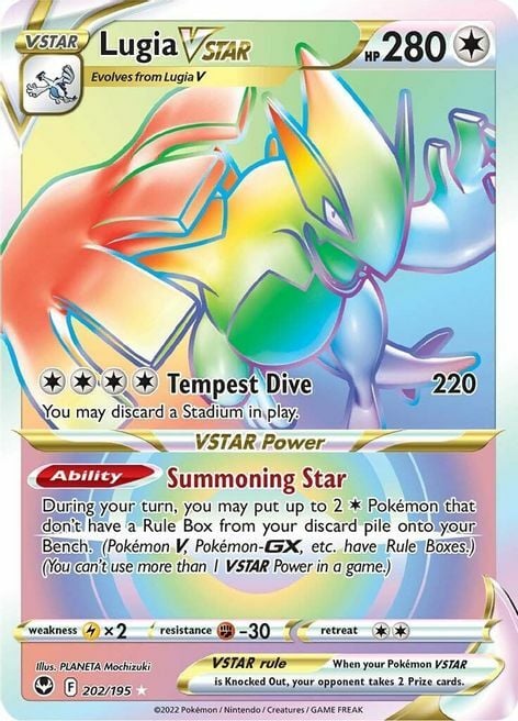 Lugia VSTAR Card Front