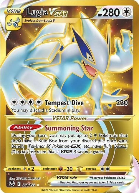 Lugia VSTAR Card Front
