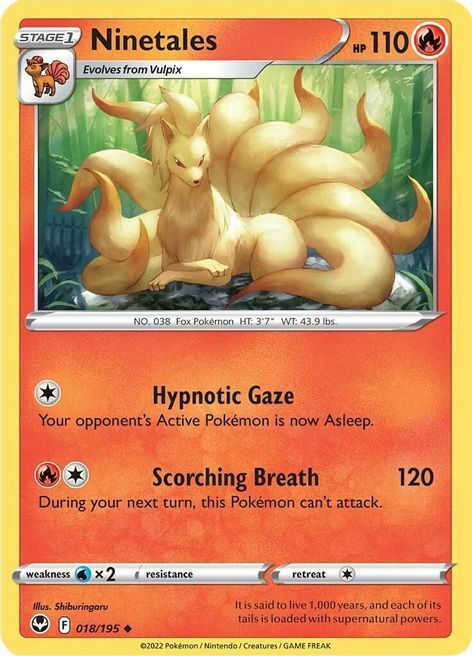 Ninetales [Hypnotic Gaze | Scorching Breath] Card Front
