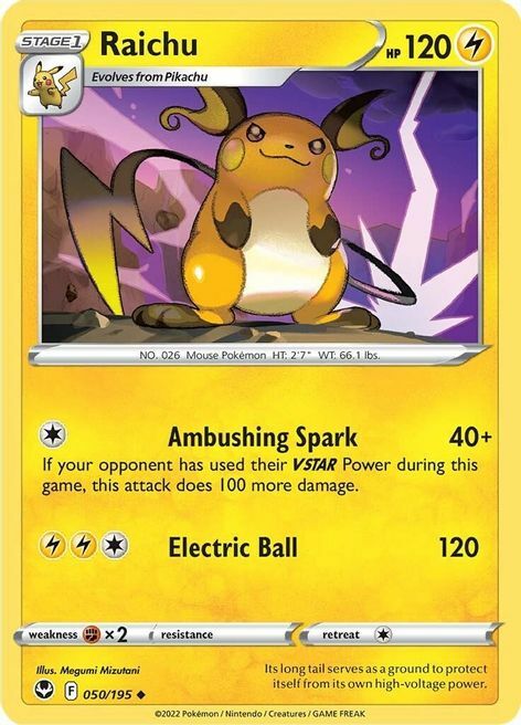 Raichu [Ambushing Spark | Electric Ball] Card Front
