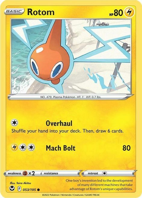 Rotom [Overhaul | Mach Bolt] Card Front