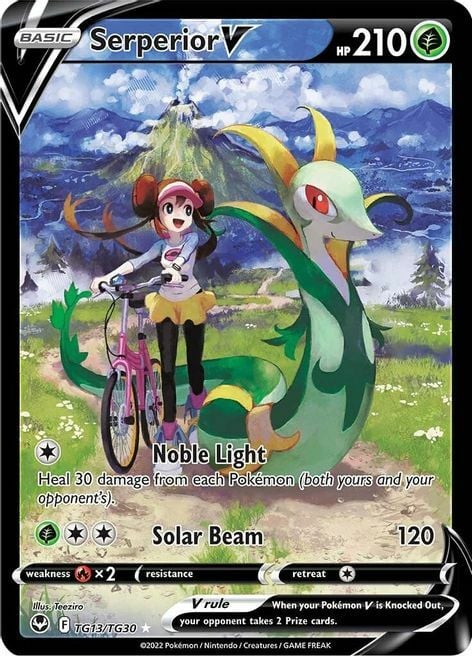 Serperior V [Noble Light | Solar Beam] Card Front