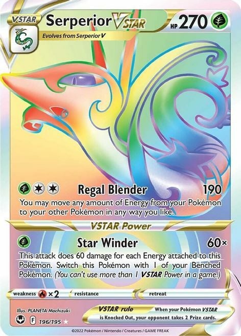 Serperior V ASTRO [Regal Blender | Star Winder] Card Front