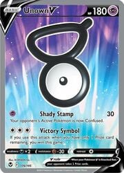 Unown V [Shady Stamp | Victory Symbol]