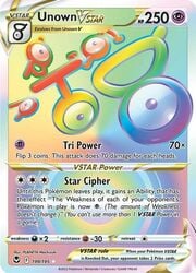 Unown V-ASTRO [Tri Power | Star Cypher]
