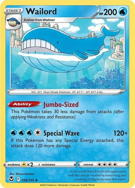 Wailord [Jumbo-Sized | Special Wave] Card Front