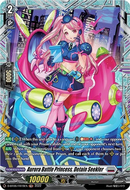 Aurora Battle Princess, Detain Seekler [D Format] Card Front