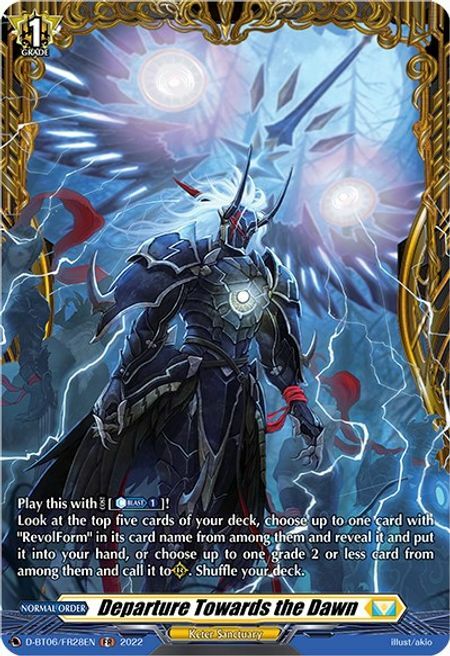 Departure Towards the Dawn [D Format] Card Front