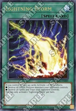 Lightning Storm Card Front