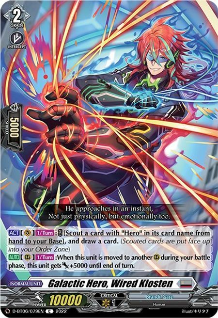 Galactic Hero, Wired Klosten [D Format] Card Front