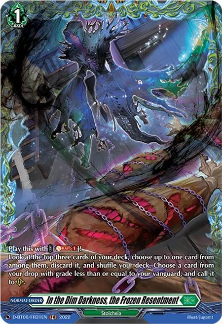 In the Dim Darkness, the Frozen Resentment [D Format] Card Front