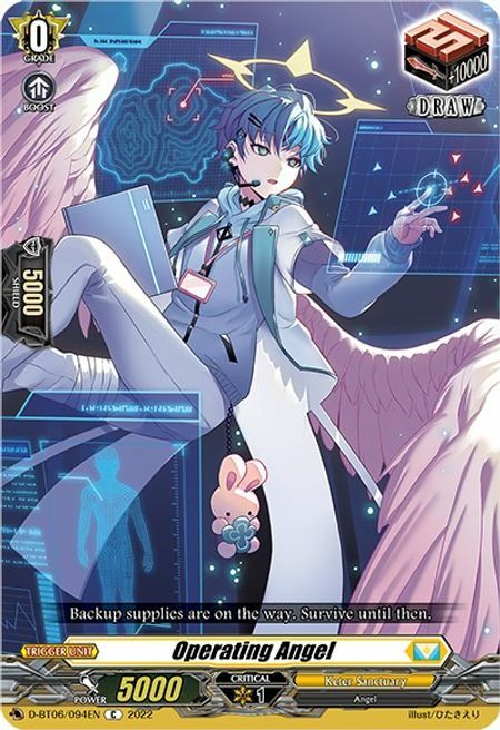 Operating Angel [D Format] Card Front