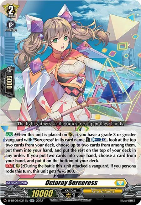 Octaray Sorceress Card Front