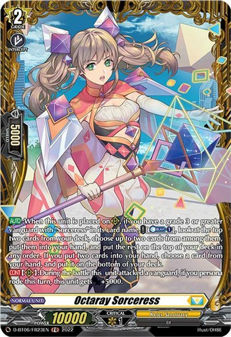 Octaray Sorceress Card Front