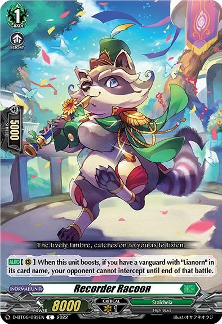 Recorder Racoon [D Format] Card Front