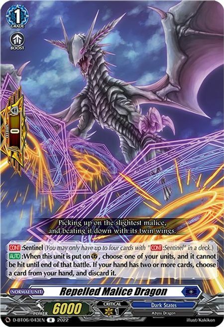 Repelled Malice Dragon Card Front