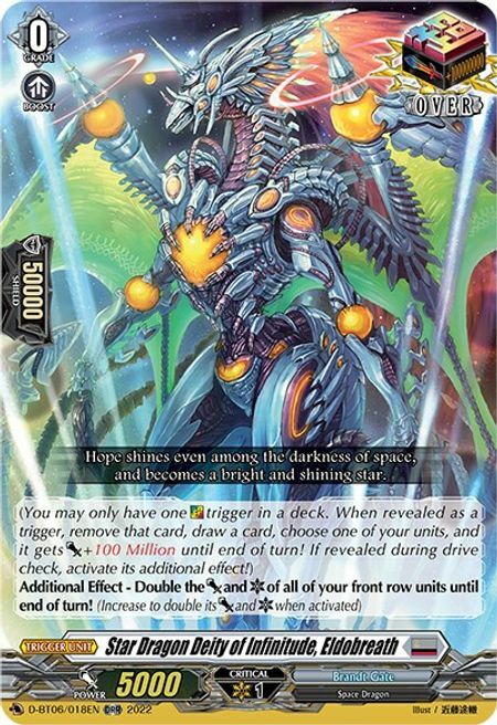 Star Dragon Deity of Infinitude, Eldobreath [D Format] Card Front