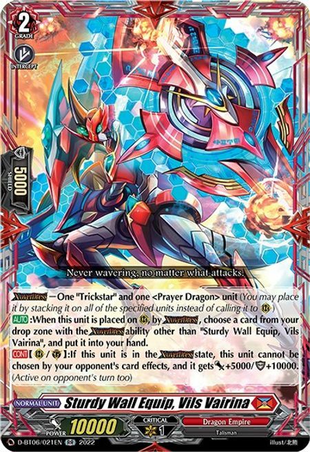 Sturdy Wall Equip, Vils Vairina [D Format] Card Front