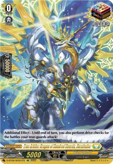 True Arbiter Dragon of Hundred Swords, Duralvalse Card Front