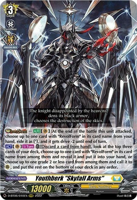 Youthberk "Skyfall Arms" Card Front