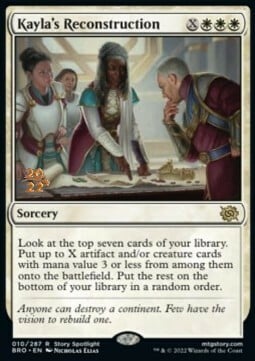 Kayla's Reconstruction Card Front