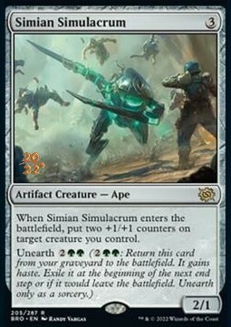 Simian Simulacrum Card Front