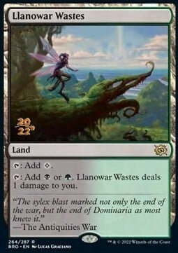 Llanowar Wastes Card Front