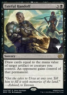 Fateful Handoff Card Front