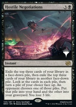 Hostile Negotiations Card Front