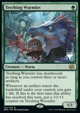 Teething Wurmlet Card Front