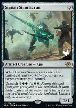 Simian Simulacrum Card Front