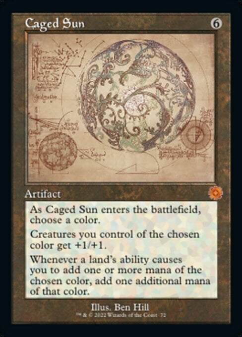 Caged Sun Card Front