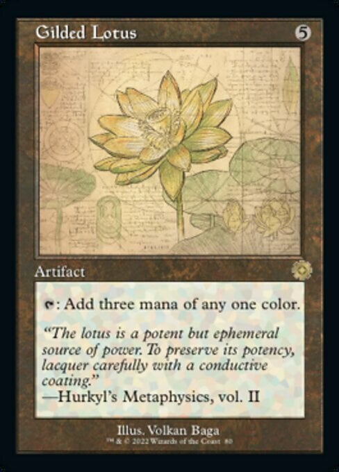 Gilded Lotus Card Front