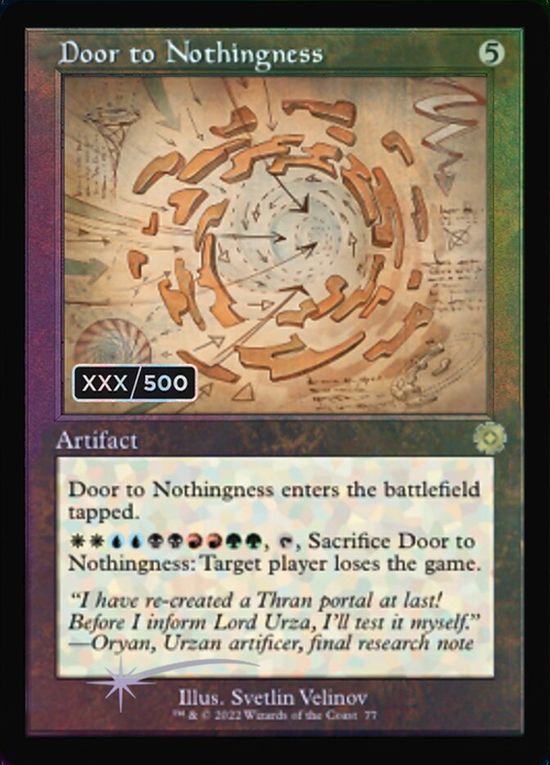 Door to Nothingness Card Front