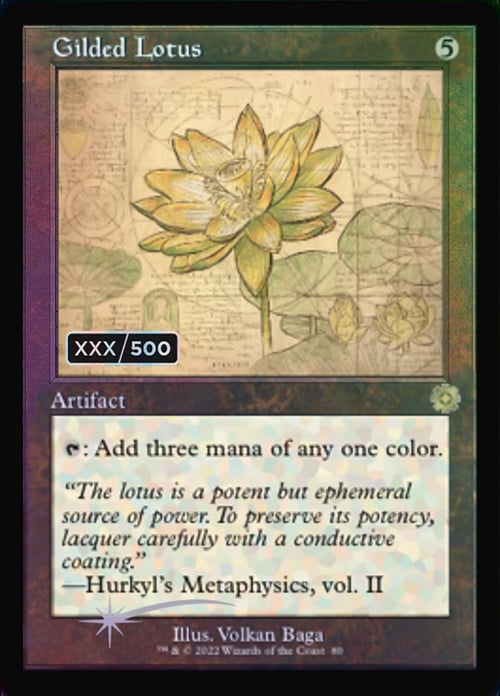 Gilded Lotus Card Front
