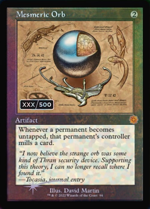 Mesmeric Orb Card Front